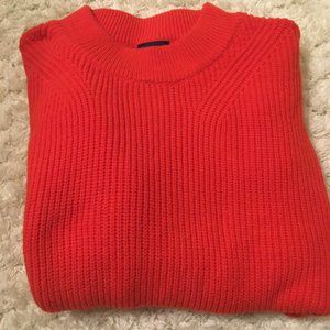 Scoop Bright Orange/Red Oversized Knit Sweater